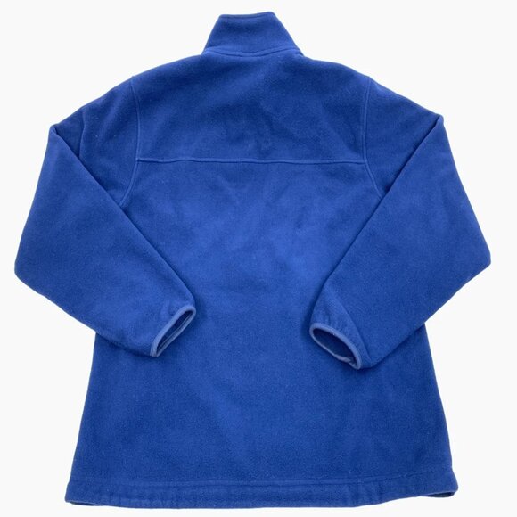 L.L. Bean Polartec Blue 1/4 Zip Fleece Pullover Sweater Jacket Men's Medium M - Picture 9 of 9